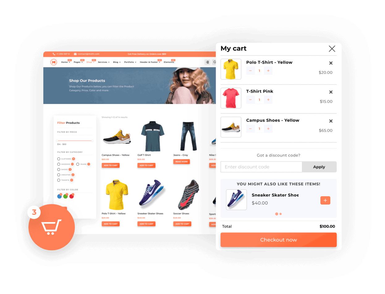 Molti - Cart Popup Drawer